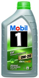 Variklių alyva MOBIL Mobil 1 ESP Formula (1L) SAE 0W20 sintetinis MOBIL 1 ESP 0W20 X2 1L