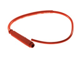 Spark plug pipe CR1 8035, angle 180°, spark plug thread 10/12/14mm, housing material Rubber, spark plug cap colour red fits HONDA; KAWASAKI; SUZUKI; YAMAHA
