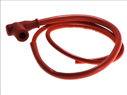 Spark plug pipe CR6 8736, angle 90°, spark plug thread 10/12/14mm, housing material Rubber, spark plug cap colour red