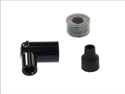 Spark plug pipe LB05EH 8334, angle 90°, spark plug thread 14mm, housing material Ebonite, spark plug cap colour black