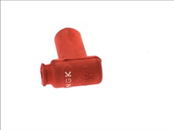 Süüteküünla piip LB05EMH 8160, nurk 90°, küünla keere 14mm, korpus silikoon, süüteküünla korgi värv punane_0