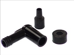 Spark plug pipe LD-F 8311, angle 90°, spark plug thread 10/12mm, housing material Ebonite, spark plug cap colour black_1