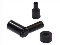 Spark plug pipe LD05E 6902, angle 90°, spark plug thread 10/12mm, housing material Ebonite, spark plug cap colour black_1