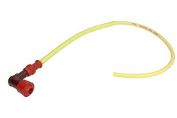 Spark plug pipe LY11 8718, angle 90°, spark plug thread 10/12/14mm, housing material Ebonite, spark plug cap colour red