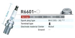 Spark plug R6601-8 3033