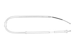 Handbrake cable OE FIAT 51900391