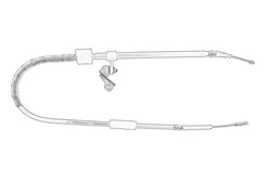 Handbrake cable OE FIAT 60624591
