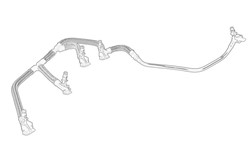 Fuel overflow hoses and elements OE FORD 1872025