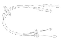 Gear shifter cable 437941W100_0