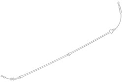 Handbrake cable rear L/R fits: IVECO DAILY VI ELETTRICO-F1CGL411C 03.14-