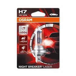 Pirn H7 Night Breaker Laser (blister, 1 tk, 12V, valge, 55W, sokli tüüp: PX26D)