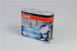 Osram Bulb H1 12V 55W P14, 5S / 2pcs / Plus Night Breaker +90% more light +10% whiter light_0