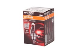 Žarulja H4 halogen Night Breaker Silver (kutija, 1 kom., 12V, 60/55W, tip gedore P43T; do 100% veća svjetlina; do 130m svjetlosnog snopa