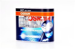 Osram H7 12V 55W bulb / 2pcs / Plus Night Breaker +90% more light +10% whiter light