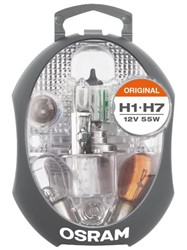 Zestaw żarówek 12V Original H1/H7 bezpiecznik 15; 20; 30A OSR BOX CLKM H1/H7
