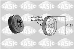 Crankshaft pulley SASIC SAS2156082