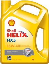 Variklių alyva SHELL Helix HX5 (4L) SAE 15W40 HELIX HX5 15W40 4L