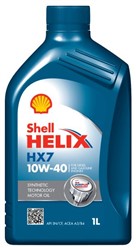 Dzinēja eļļa SHELL HELIX HX7 10W40 1L