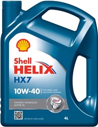 Dzinēja eļļa SHELL HELIX HX7 10W40 4L