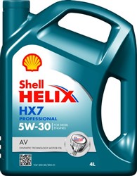 Engine oils SHELL HELIX P.HX7 AV 5W30 4L