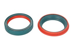 Complete set of oil and dust gaskets for the front suspension DUAL-49S (49 x 60,3 x 10 49 x 60,60 x 6) SHOWA (quantity per packaging 2pcs Dual Compound; for one shin)fits HONDA; KAWASAKI; SUZUKI