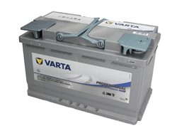 Barošanas akumulatoru baterija VARTA PROFESSIONAL DUAL PURPOSE AGM VA840080080 12V 80Ah 800A LA80 (315x175x190)_0