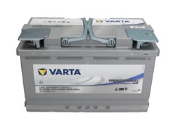Barošanas akumulatoru baterija VARTA PROFESSIONAL DUAL PURPOSE AGM VA840080080 12V 80Ah 800A LA80 (315x175x190)_2