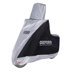 Motorcycle cover OXFORD AQUATEX HIGHSCREEN SCOOTER COVER colour silver, size S