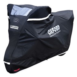 Pokrivač za motocikl OXFORD STORMEX NEW boja crna, veličina S - otporan na visoke temperature; s podstavom