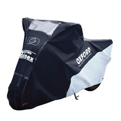 Motorcycle cover OXFORD RAINEX colour black/silver, size S