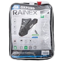 Motorcycle cover OXFORD RAINEX colour black/grey, size M - with a place for trunk_4