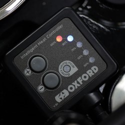 Manetki OXFORD średnica kierownicy 22mm dł. 120mm Szosa kolor czarny, HotGrips Premium Retro (z termostatem)_3