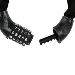 Ķēde ar slēdzeni OXFORD Combi Chain 6 krāsa melna (EN) Link size 0,9 x 6_3
