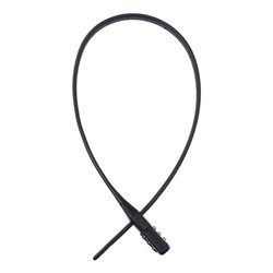 Cable with fastener Combi Zip Lock OXFORD colour black 470mm