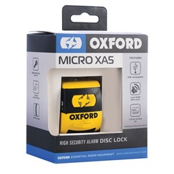 Pidurikettalukk alarmiga XA5 OXFORD värv kollane 57mm x 55mm spindel 5,5mm_1