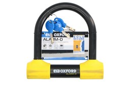 Blokada tarczy hamulcowej z alarmem Alarm-D OXFORD kolor czarny/żółty 208mm x 198mm trzpień 16mm_3