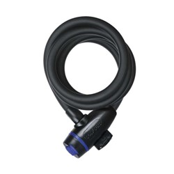 Linka z zapięciem Cable8 OXFORD kolor czarny 1800mm x 8mm