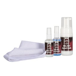 Helmet care kit OXFORD MINT 0,2l for cleaning The set contains ANTI FOG, HELMET SANITISER, HELMET CLEANER and microfibril cloth._7