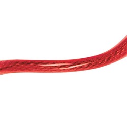 Linka z zapięciem Bumper Cable lock OXFORD kolor czerwony 600mm x 6mm_2