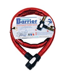 Cable with fastener Barrier OXFORD colour red 1400mm_2
