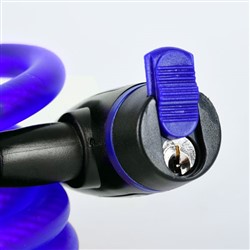 Aizsardzība pret zādzību OXFORD Cable Lock krāsa gaiši zila 12mm_4
