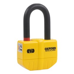 Blokada tarczy hamulcowej Boss OXFORD kolor żółty 168mm x 99mm trzpień 14mm alarm 100dB_3