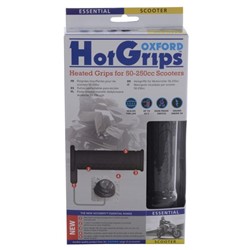 Grips OXFORD handlebar diameter 22mm colour black, HotGrips ESSENTIAL SCOOTER (for a scooter)
