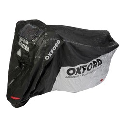 Pokrivač za motocikl OXFORD RAINEX boja srebrna, veličina S - s podstavom; vodootporan