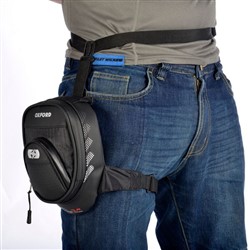 Thigh bag L1R Leg Bag OXFORD (1L) colour black, size OS_1