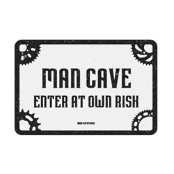 Garage plate OXFORD, size 200; 300mm, sign/digit Man Cave, material metal