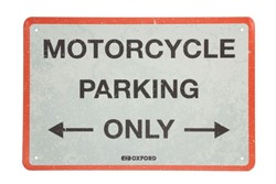Garage plate OXFORD, size 200; 300mm, sign/digit Parking, material metal
