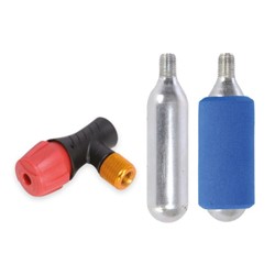 CO2 refills for tyre pumping, set