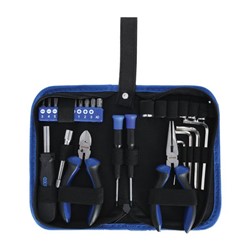 (EN) Traveler's tool kit, värv must/sinine, (EN) 28 parts_0