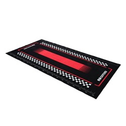 Garage mat, colour black/red Pitlane